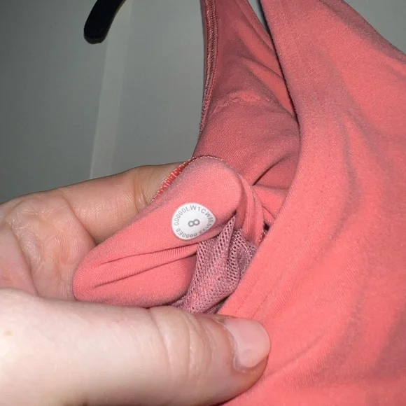 Coral V-Neck Women's Top - Picture 4 of 5